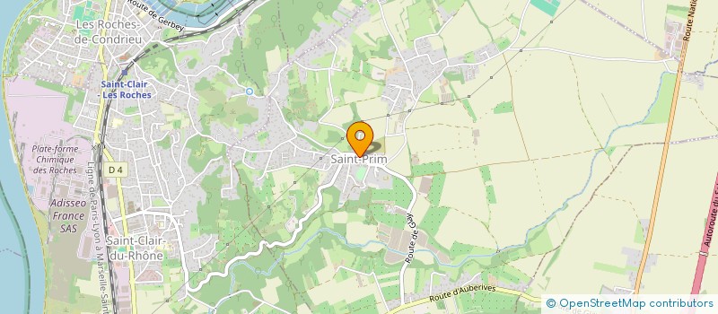 localisation de l'entreprise SAINT-PRIM-COEUR DE VILLAGE  SAINT-PRIM