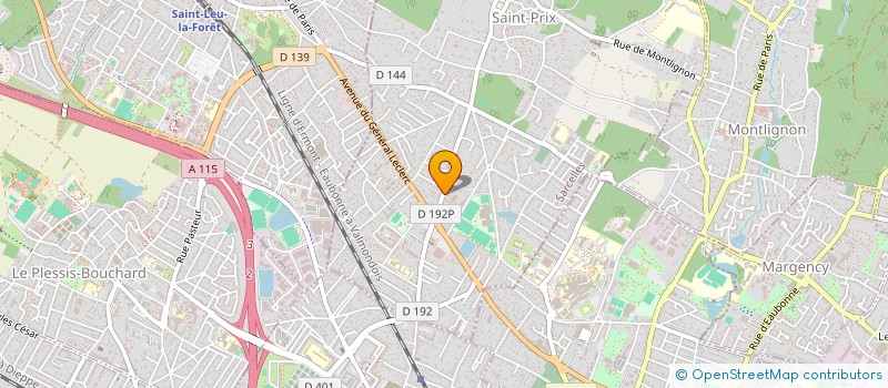 localisation de l'entreprise SAINT PRIX ARTS PLASTIQUES à SAINT-PRIX