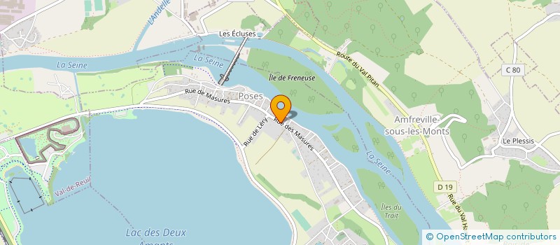 localisation de l'entreprise SAINT QUENTIN  POSES