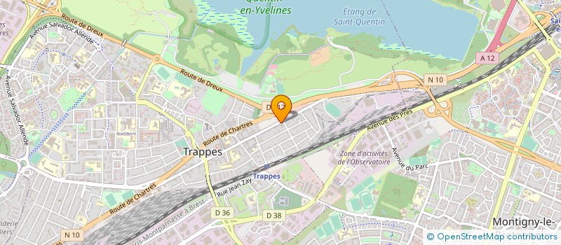 localisation de l'entreprise SAINT QUENTIN AUTOMOBILES SA à TRAPPES