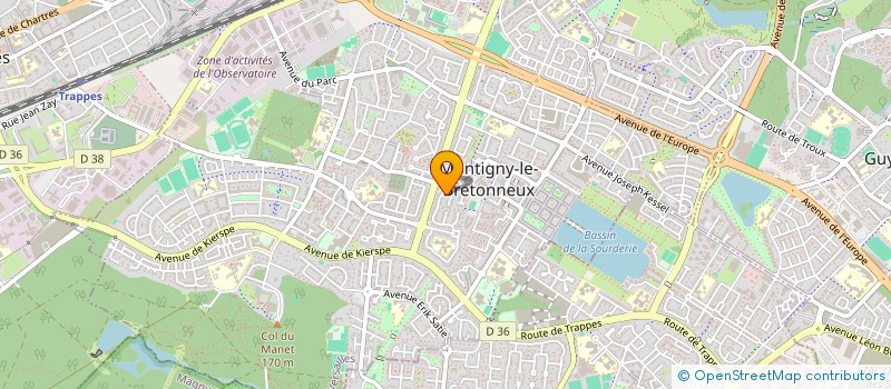 localisation de l'entreprise SAINT QUENTIN ELECTRICITE  MONTIGNY-LE-BRETONNEUX