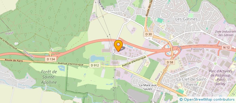 localisation de l'entreprise SAINT QUENTIN FALLAVIER  PLAISIR