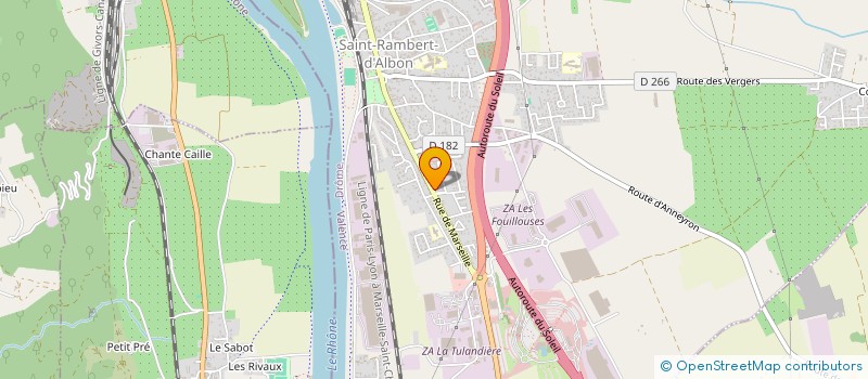 localisation de l'entreprise SAINT RAMBERT AGE D'OR - ENSEMBLES & SOLIDAIRES UNRPA  SAINT-RAMBERT-D'ALBON