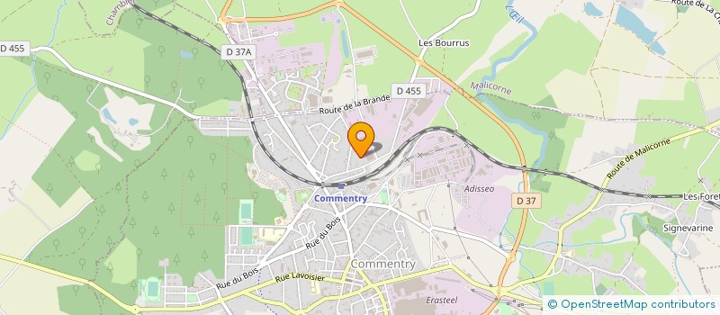 localisation de l'entreprise SAINT-REMY INDUSTRIE à COMMENTRY