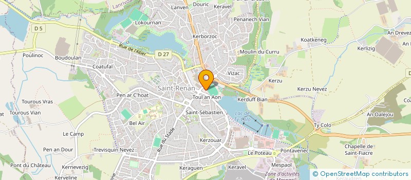 localisation de l'entreprise SAINT RENAN ATHLETISME à SAINT-RENAN