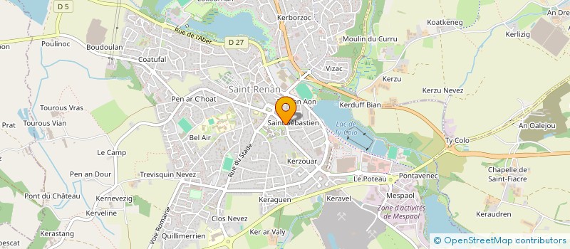 localisation de l'entreprise SAINT-RENAN AUTO à SAINT-RENAN