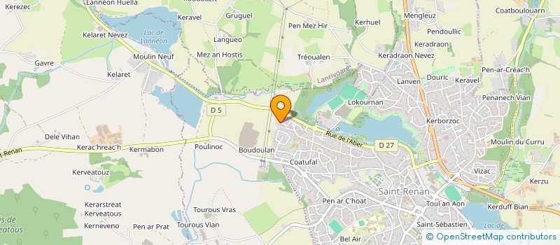 localisation de l'entreprise SAINT-RENAN COTE JARDIN  SAINT-RENAN