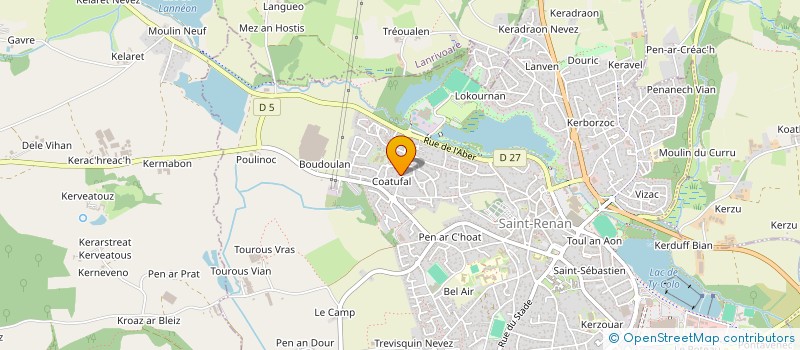 localisation de l'entreprise SAINT RENAN ESCALADE à SAINT-RENAN