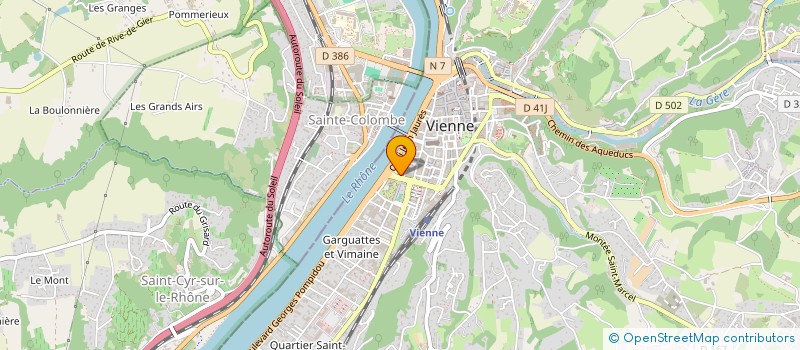 localisation de l'entreprise SAINT RHONE PARK SCI  VIENNE