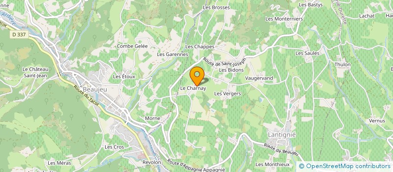 localisation de l'entreprise SAINT RIGAUD COIFFURE  DEUX-GROSNES