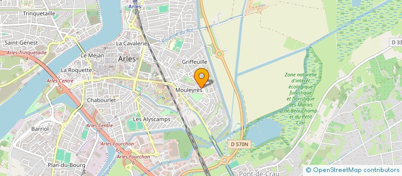 localisation de l'entreprise SAINT ROCH  ARLES