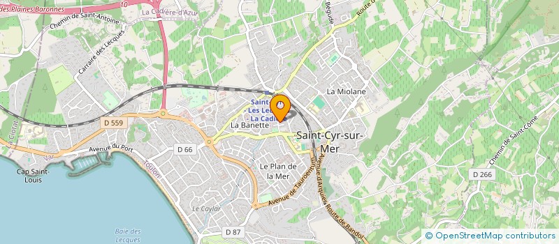 localisation de l'entreprise SAINT ROCH à SAINT-CYR-SUR-MER
