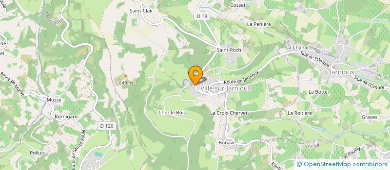 localisation de l'entreprise SAINT ROCH  VILLE SUR JARNIOUX