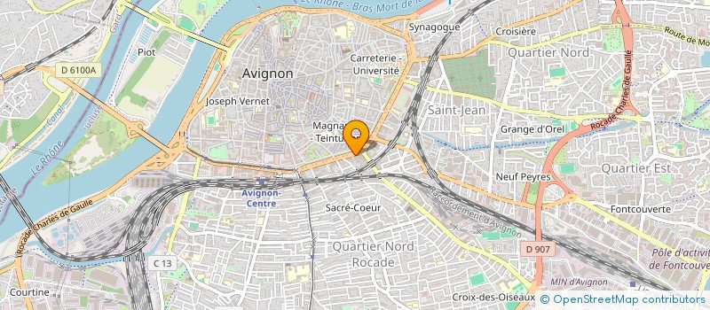 localisation de l'entreprise SAINT ROCH  AVIGNON