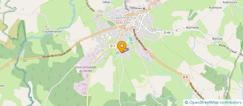 localisation de l'entreprise SAINT ROCH  CRAPONNE-SUR-ARZON