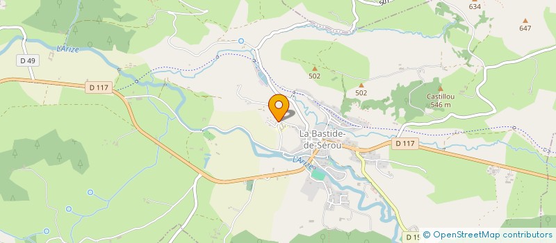 localisation de l'entreprise SAINT ROCH à LA BASTIDE-DE-SEROU