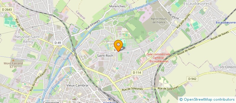 localisation de l'entreprise SAINT ROCH IMMOBILIER  CAMBRAI