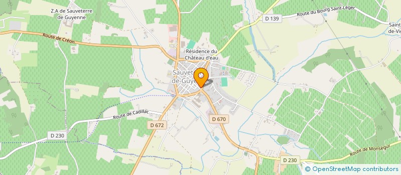 localisation de l'entreprise SAINT ROMAIN  SAUVETERRE-DE-GUYENNE