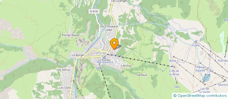 localisation de l'entreprise SAINT ROZAIRE à VALLOIRE
