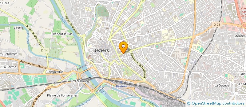 localisation de l'entreprise SAINT SAENS à BEZIERS