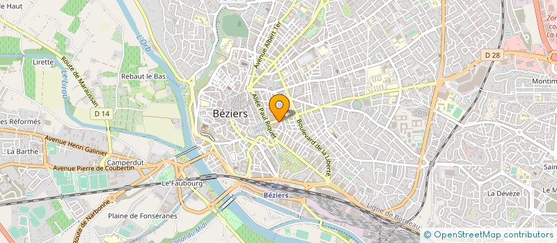 localisation de l'entreprise SAINT SAENS AUTO à BEZIERS