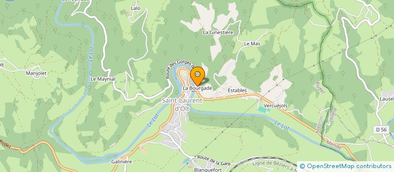 localisation de l'entreprise SAINT-SATURNIN ASSOCIATIONS  SAINT-SATURNIN-DE-LENNE