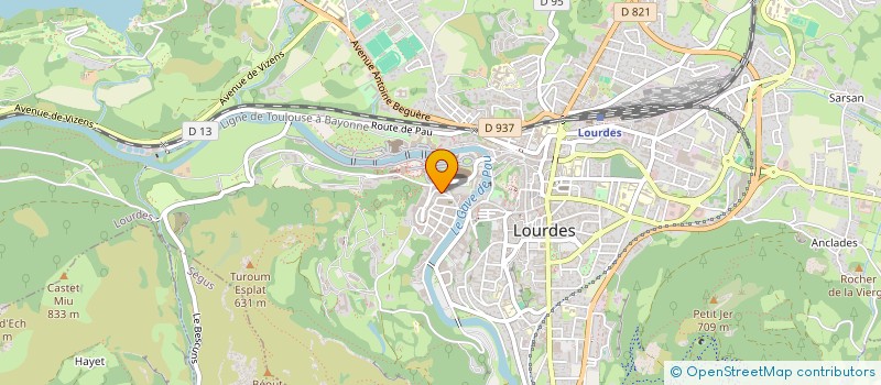 localisation de l'entreprise SAINT SAUVEUR  LOURDES