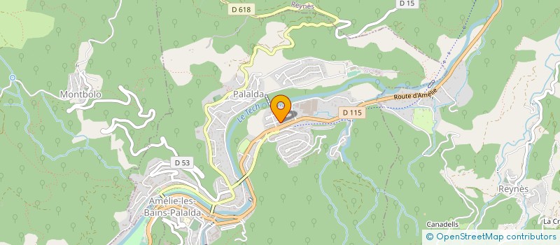 localisation de l'entreprise SAINT SAUVEUR  AMELIE-LES-BAINS-PALALDA