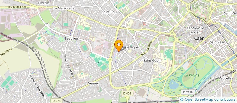 localisation de l'entreprise SAINT SAUVEUR RIVOALEN à CAEN
