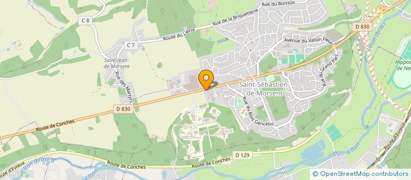 localisation de l'entreprise SAINT SEBASTIEN AUTOMOBILES  SAINT-SEBASTIEN-DE-MORSENT