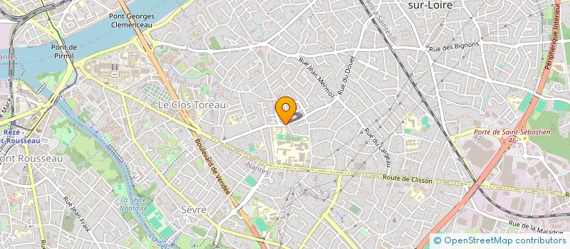 localisation de l'entreprise SAINT-SEBASTIEN ECOLOGIQUE ET SOLIDAIRE  SAINT-SEBASTIEN-SUR-LOIRE