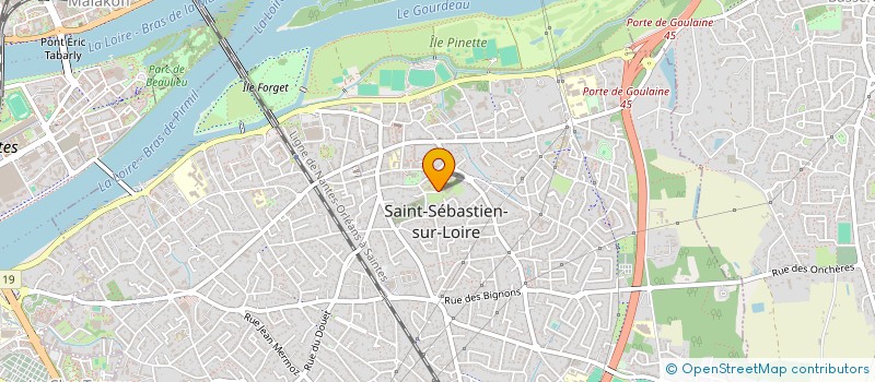 localisation de l'entreprise SAINT SEBASTIEN SUD LOIRE HAND BALL  SAINT-SEBASTIEN-SUR-LOIRE