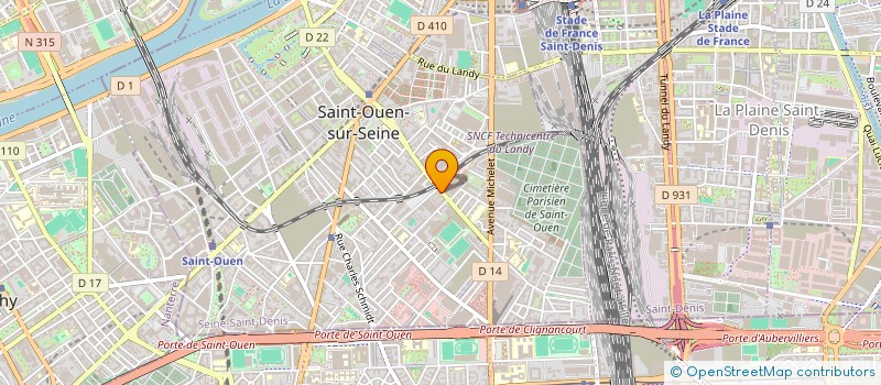 localisation de l'entreprise SAINT SEEB IMMOBILIER à SAINT-OUEN-SUR-SEINE