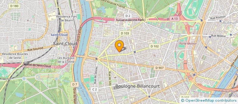 localisation de l'entreprise SAINT SENOCH 10 à BOULOGNE-BILLANCOURT