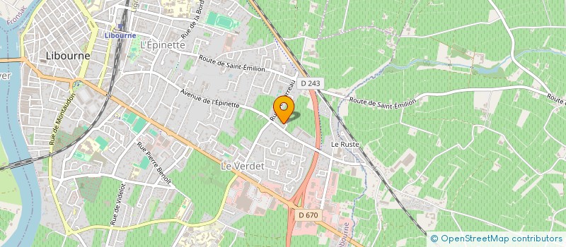 localisation de l'entreprise SAINT SEURINOISE à LIBOURNE