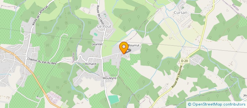 localisation de l'entreprise SAINT SEVER  CURSAN