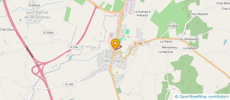 localisation de l'entreprise SAINT-SIMON  MIRAMBEAU