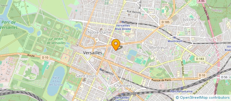 localisation de l'entreprise SAINT SIMON AUTOMOBILES à VERSAILLES
