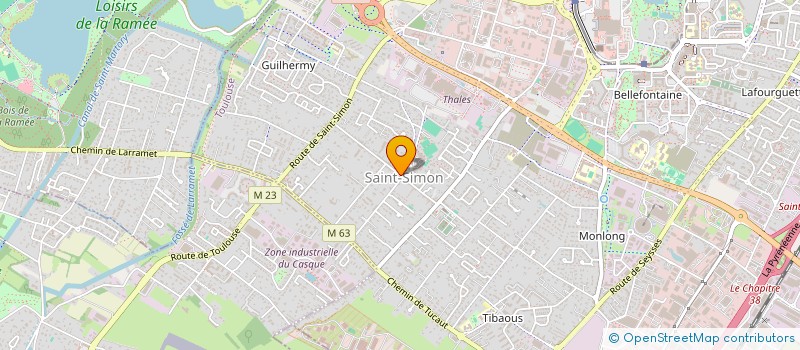 localisation de l'entreprise SAINT SIMON JUDO à TOULOUSE