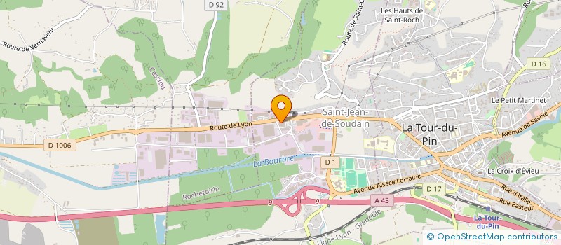 localisation de l'entreprise SAINT SORLIN SPORTS  SAINT-ETIENNE-DE-CROSSEY