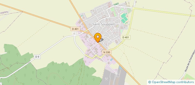 localisation de l'entreprise SAINT SOUPPLETS TRANSPORT REPARATION  SAINT-SOUPPLETS