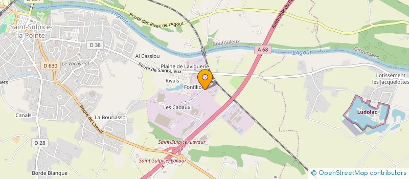 localisation de l'entreprise SAINT-SULPICE  SAINT-SULPICE-LA-POINTE