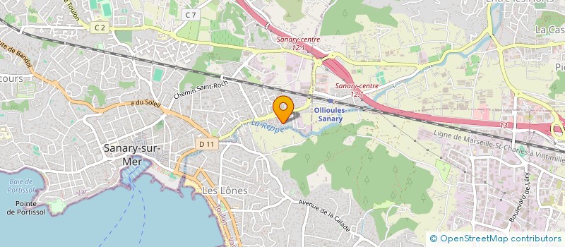 localisation de l'entreprise SAINT THOMAS à SANARY-SUR-MER