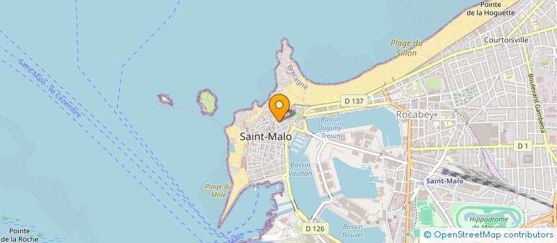 localisation de l'entreprise SAINT-THOMAS  SAINT-MALO