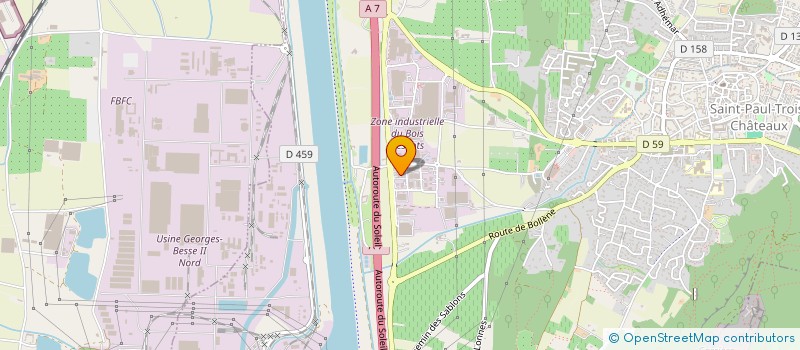 localisation de l'entreprise SAINT THOMAS SCI  SAINT-PAUL-TROIS-CHATEAUX