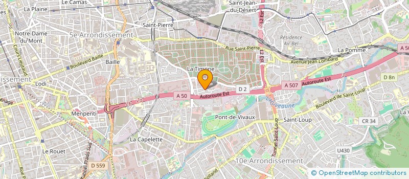 localisation de l'entreprise SAINT THYS SPORTS ET LOISIRS à MARSEILLE 10EME