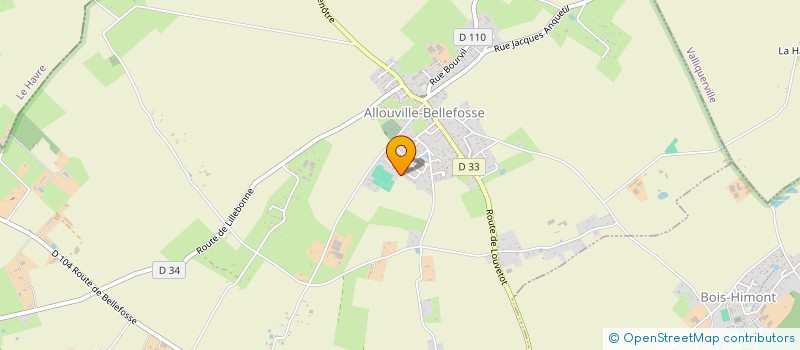 localisation de l'entreprise SAINT VAL IMMO  ALLOUVILLE-BELLEFOSSE