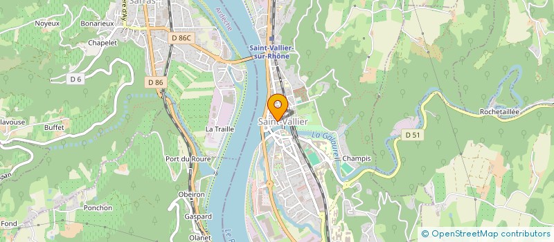 localisation de l'entreprise SAINT-VALLIER VIGNOBLES & COTEAUX  SAINT-VALLIER