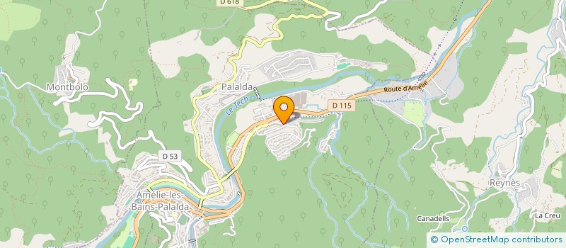 localisation de l'entreprise SAINT VINCENT  AMELIE-LES-BAINS-PALALDA