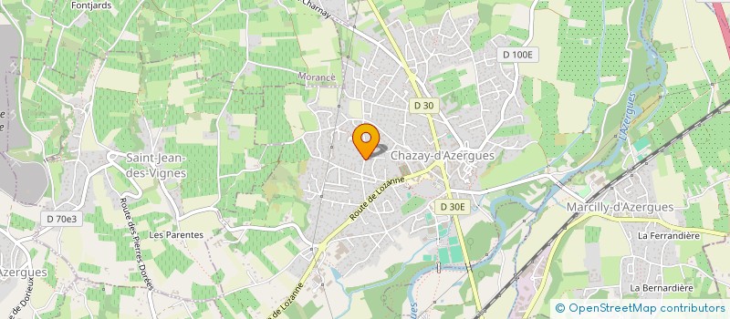 localisation de l'entreprise SAINT-VINCENT DE CHAZAY  CHAZAY-D'AZERGUES